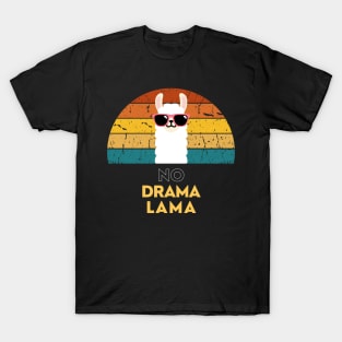 No Drama Lama Retro T-Shirt